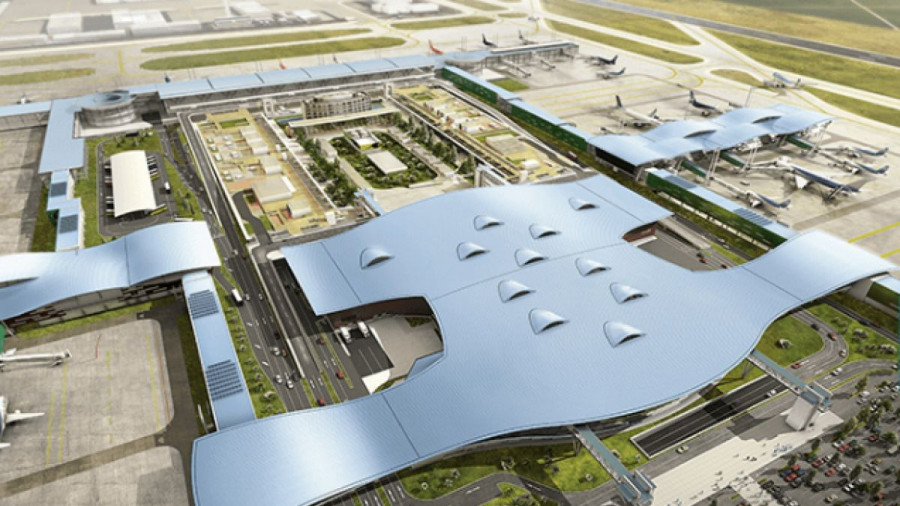 Proyecto de ampliación del Aeropuerto internacional de Santiago. Foto: Nuevo Pudahuel.