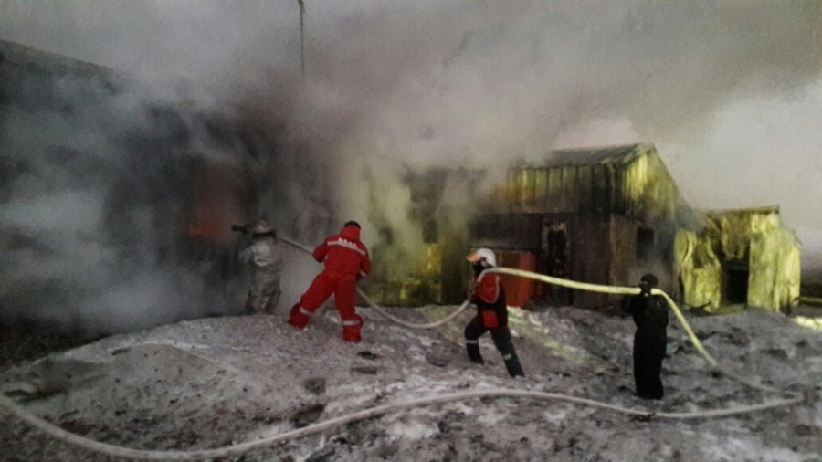 Incendio de la Gobernación Marítima. Foto: Armada de Chile