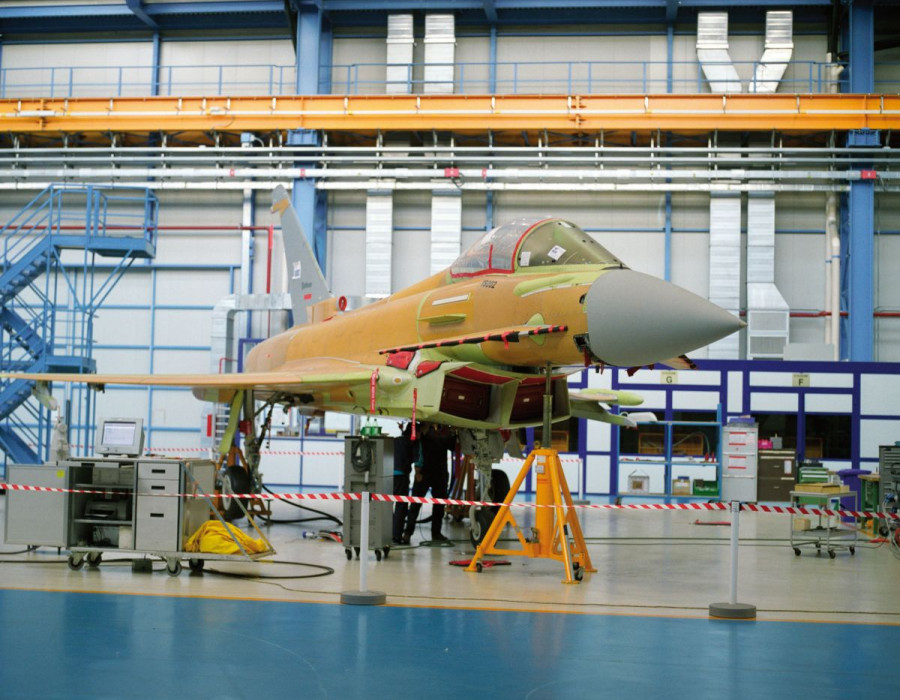 Avión de combate Eurofighter. Foto: Ginés Soriano Forte  Infodefensa.com