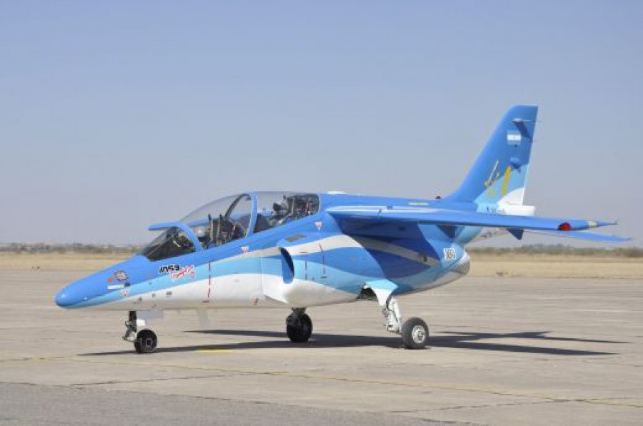 Avión de entrenamiento y ataque ligero Pampa III. Foto:Fadea.