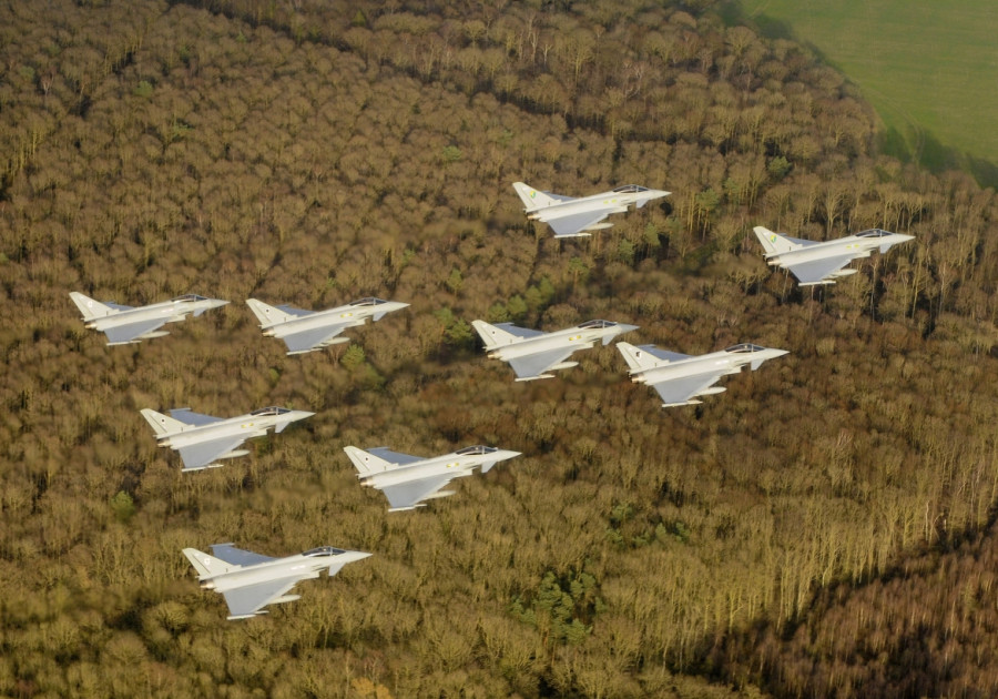 Aviones de combate Eurofighter. Foto: Eurofighter