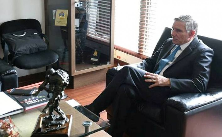 El viceministro Pérez en dialogo con Infodefensa.com. Foto Erich Saumeth