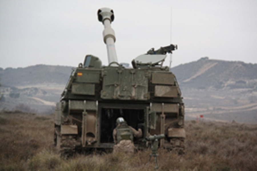Obús autopropulsado M109 A5. Foto: Ejército de Tierra