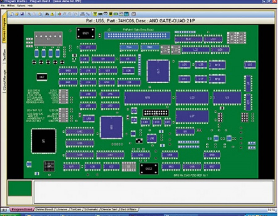 Plataforma del software TestVue. Foto: Diagnosys