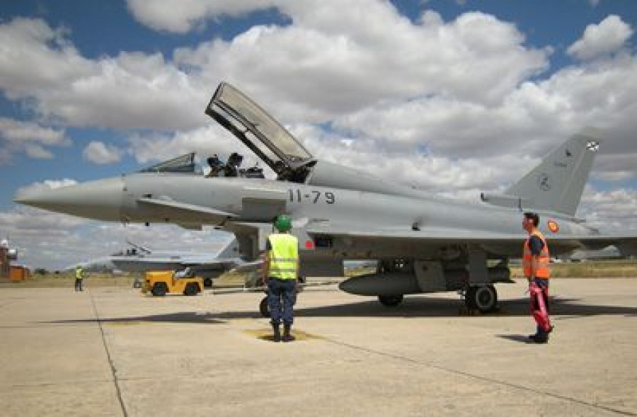 Eurofighter en el Claex. Foto: Ejército del Aire