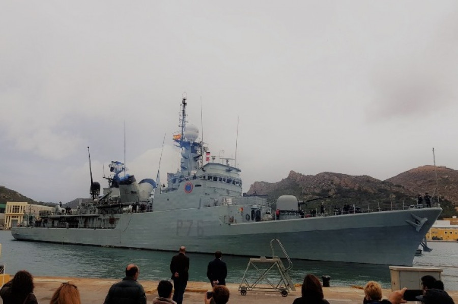 Salida al mar del buque Infanta Elena. Foto: Armada española