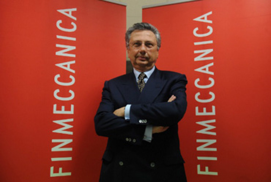 Giuseppe en la época en la que lideró Finmeccanica. Foto: Finmeccanica