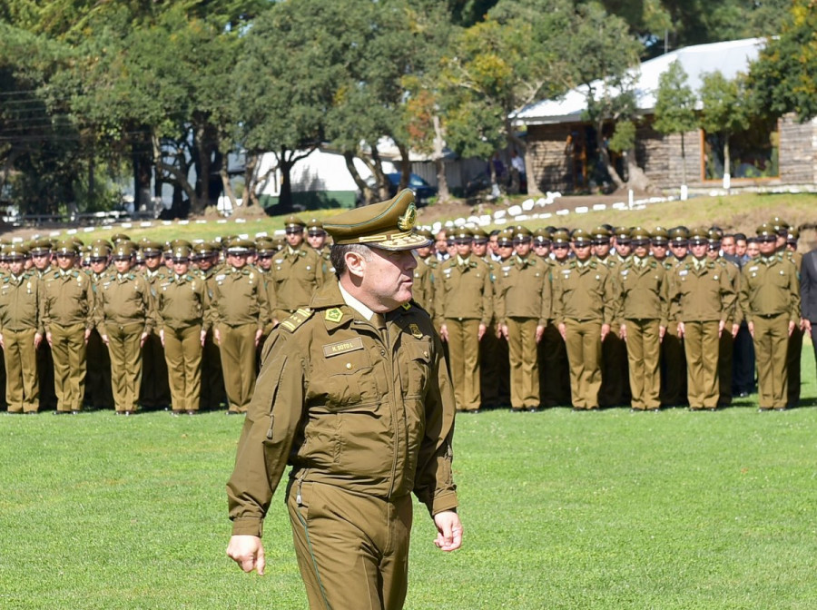 General director, Hermes Soto. Foto: Carabineros de Chile