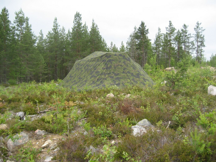 Red de camuflaje multiespectral Fibrotex en servicio en el Ejército de Finlandia. Foto: Fibrotex