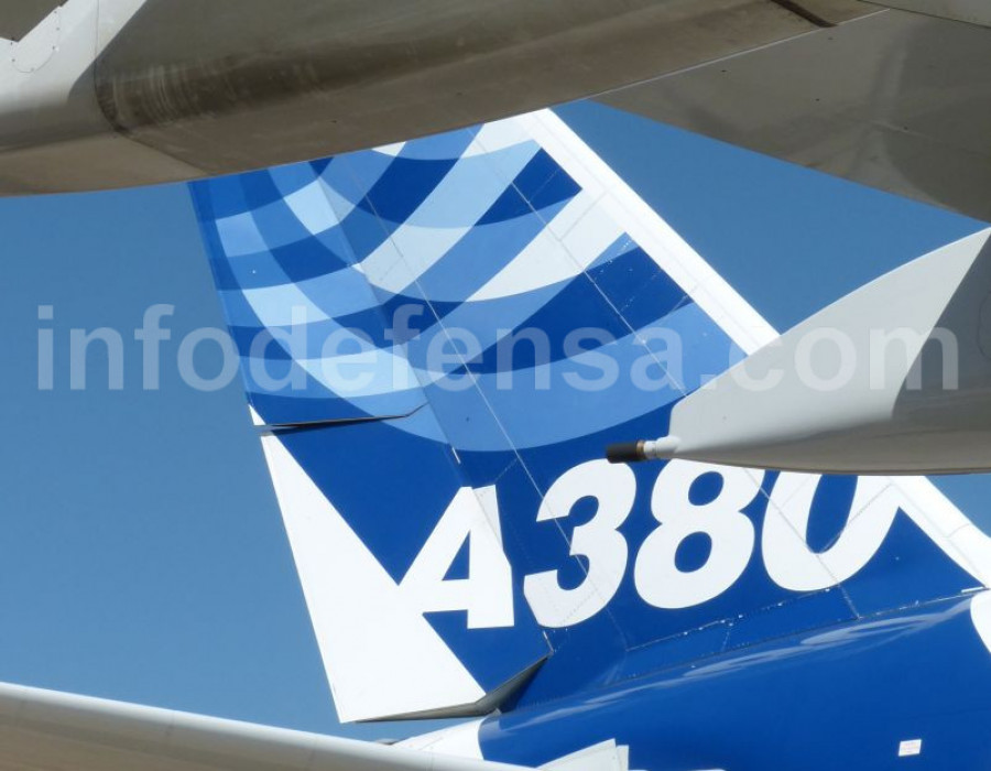 Imagen parcial de un avió de Airbus. Foto: Ginés Soriano Forte  Infodefensa.com