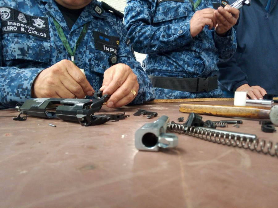 Armeros del Inpec en capacitación. Foto: Indumil.
