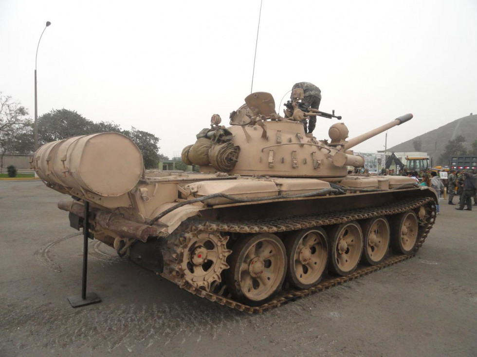 Un tanque T-55 del Ejército de Perú en el Fuerte Rímac. Mediados de septiembre de 2016. Foto: Peter Watson