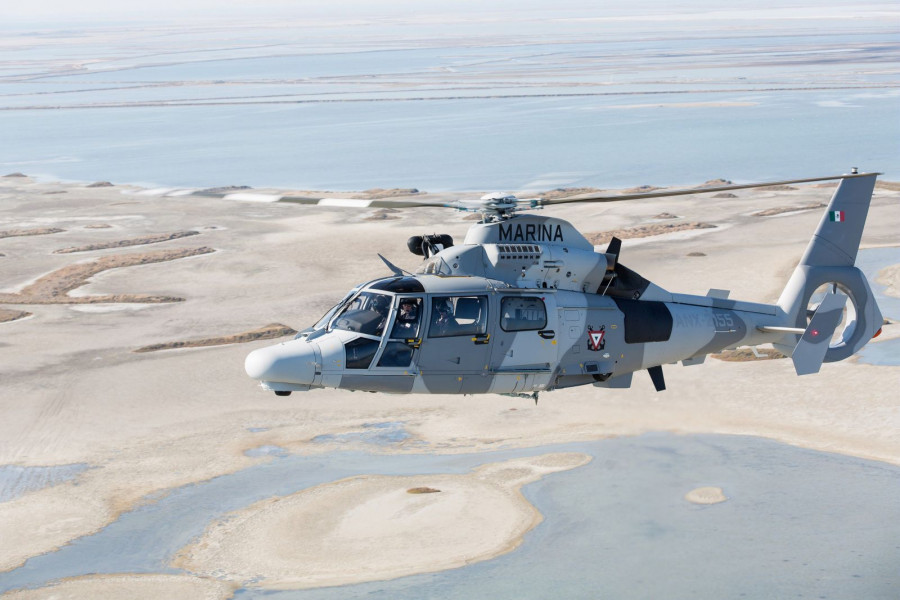 El Panther es el helicóptero embarcado predominante de la Armada de México. Fotos Airbus
