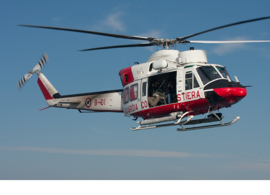 Agusta Bell 412 de la Guardia Costiera Foto: Guardia Costiera italiana