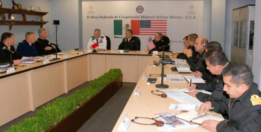II Mesa Redonda de Cooperación Militar México  Estados Unidos. Imagen Sedena