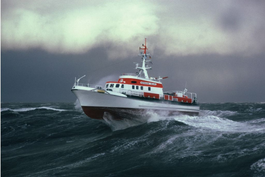 Buque Hermann Helms realizando pruebas de mar Foto: Shipsforsale Sweden
