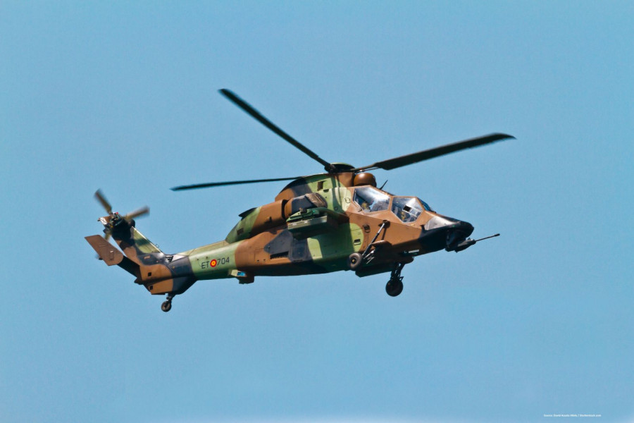 Helicóptero Tigre de las Famet. Foto: Ejército de Tierra