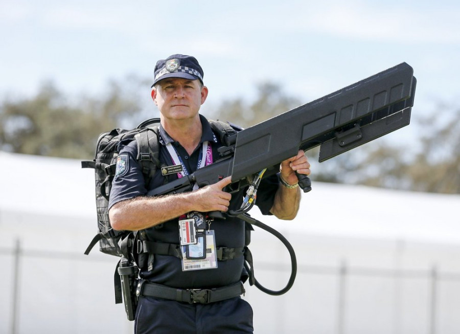 Sistema DroneGun MKII de la Policía de Australia. Foto: DroneShield