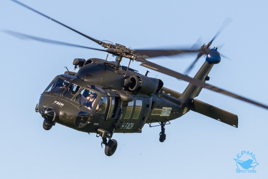 S-70i con matrícula provisoria SP-YVD. Fotos: Marcin Bobro y Marcin Kołacz de EPML Spotters.