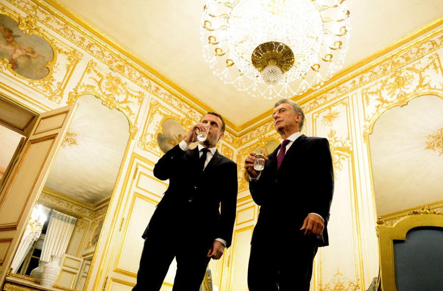 Mauricio Macri y Emmanuel Macron se reúnen en el Elíseo. Foto: Presidencia argentina