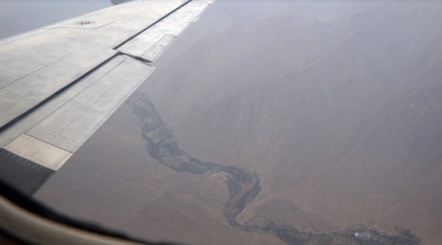 Vista aérea de una de las quebradas ubicadas en la zona este del área metropolitana de Lima. Foto: Fuerza Aérea del Perú.