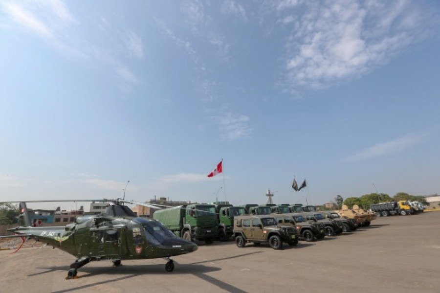 Parte de los equipos asignados a la 1ra Brigada Multipropósito del Ejército del Perú. Foto: Ministerio de Defensa del Perú