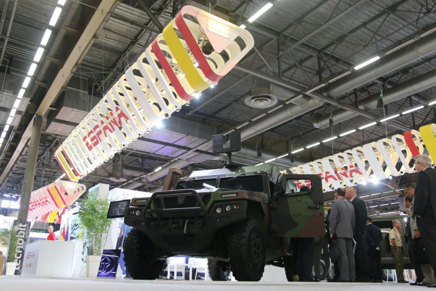 Pabellón de España en Eurosatory 2018. Foto: Ginés Soriano Forte  Infodefensa.com