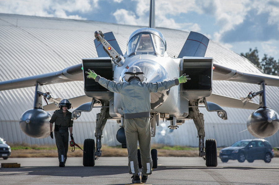 Avión de combate Tornado alemán. Foto: Falk Bärwald  Bundeswehr