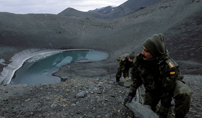 Foto tomada durante la XXVIII Campaña Antártica de 2015. Foto: Campaña Antártica