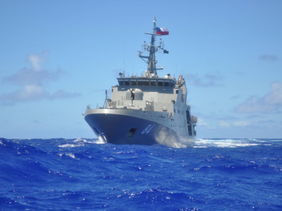 La Armada de Chile incorporó el OPV-84 Cabo Odger en agosto de 2017. Foto: Armada de Chile
