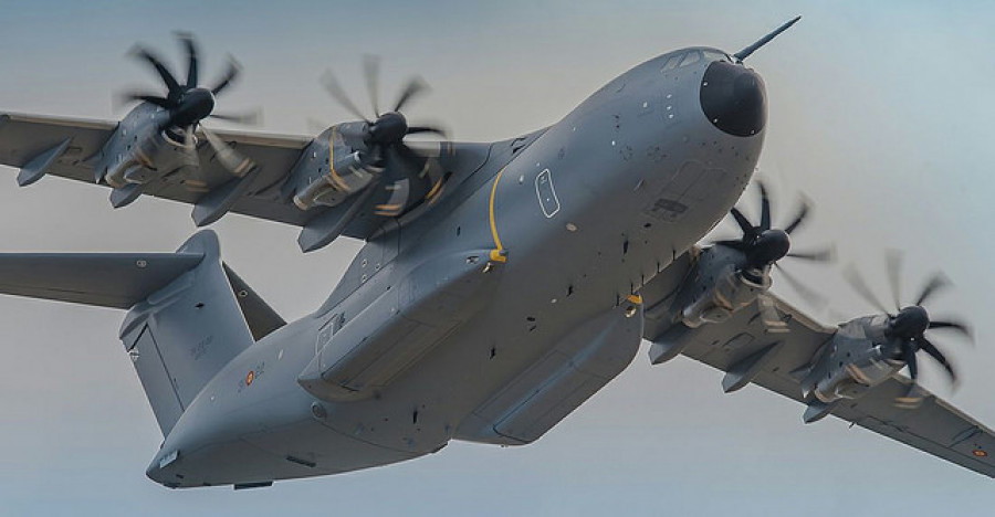 Segunda avión A400M de España. Foto: Ejército del Aire