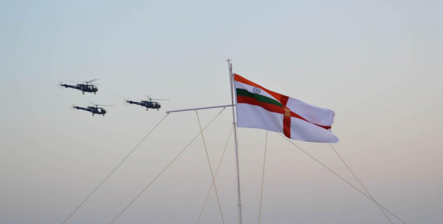 Helicópteros Chetak de la Armada India. Foto: Indian Navy