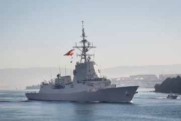 Fragata F-105 construida por Navantia. Foto: Armada española