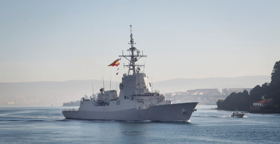 Fragata F-105 construida por Navantia. Foto: Armada española