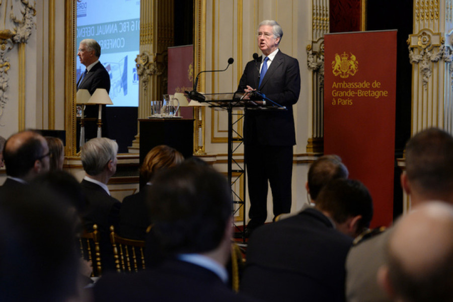 El ex ministro de Defensa del Reino Unido Michael Fallon en una imagen de archivo. Foto: Ministerio de Defensa de Reino Unido