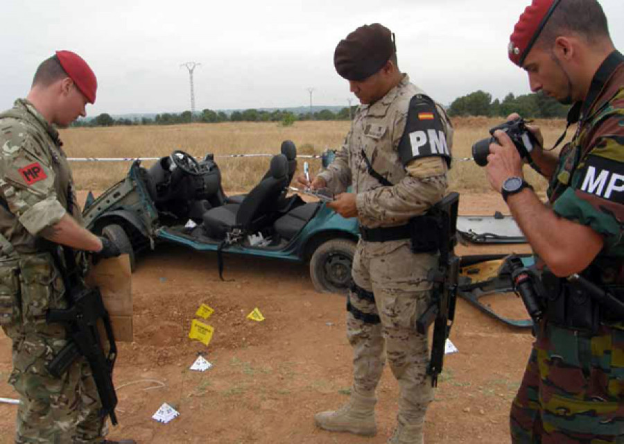 Efectivos de la Policía Militar. Foto: Ejército de Tierra
