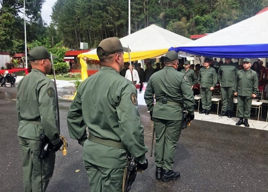 Acto de activación del Destacamento N° 215. Foto: Guardia Nacional de Venezuela.