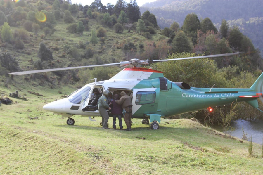 La institución dispone de cinco AW109E en su línea de vuelo. Foto: Carabineros de Chile