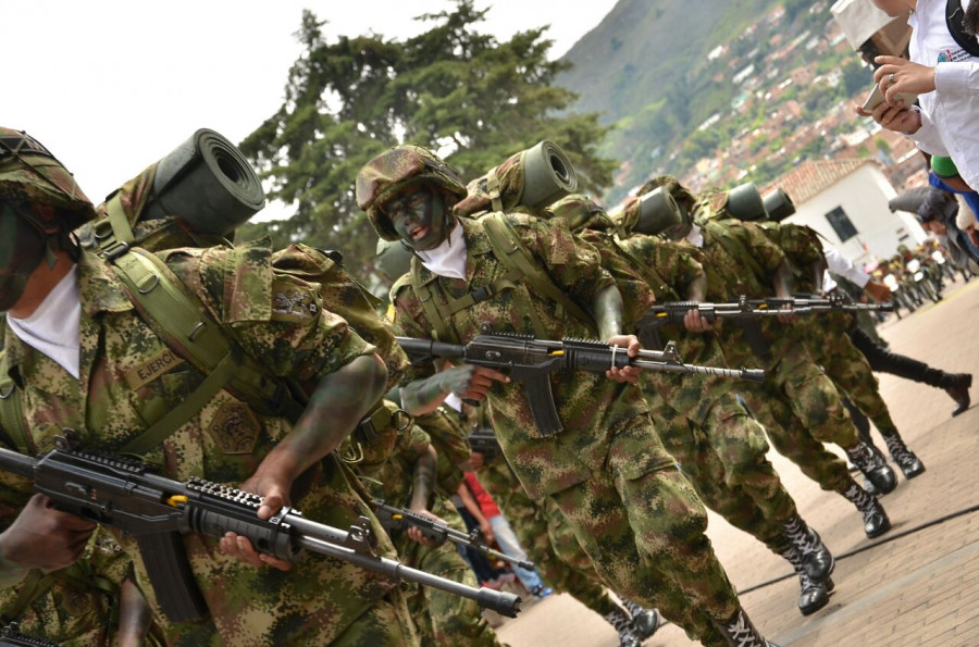 Desfile del 20 de julio de 2017 en homenaje a los 207 años de la independencia. Foto: Ejército de Colombia.