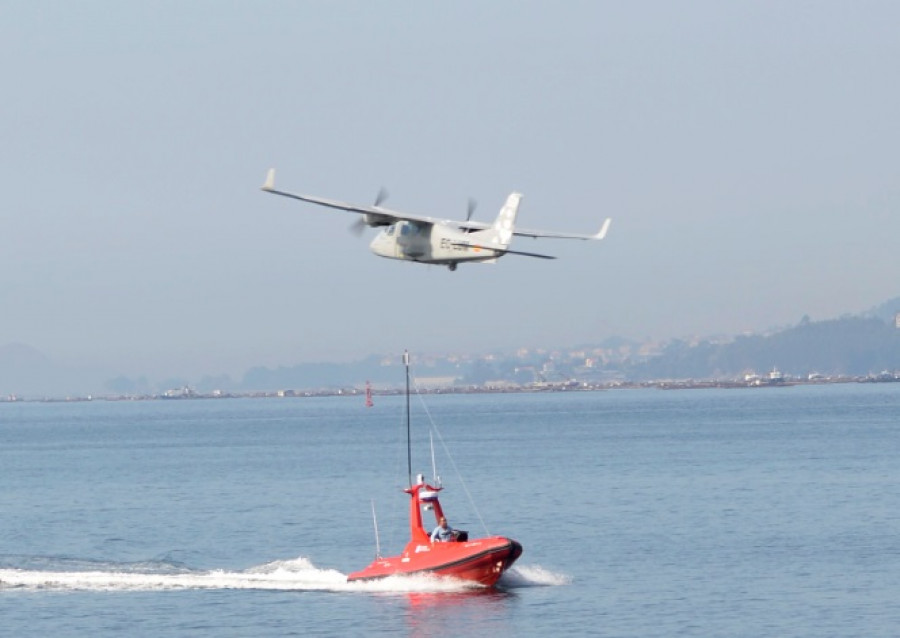 Demostración del prototipo de USV en Vigo el 19 de septiembre de 2017. Indra