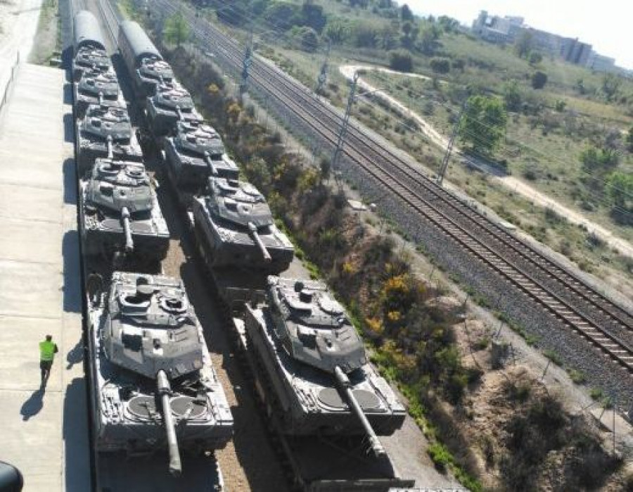 Vehiculos que participan en el Ejercicio Valiant Lynx 18. Foto: Ejercito de Tierra