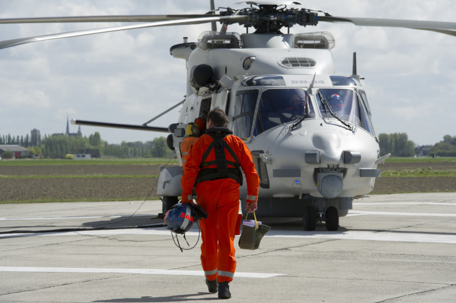 Helicóptero NFH-90 belga de búsqueda y rescate. Foto: Ministerio de Defensa de Bélgica
