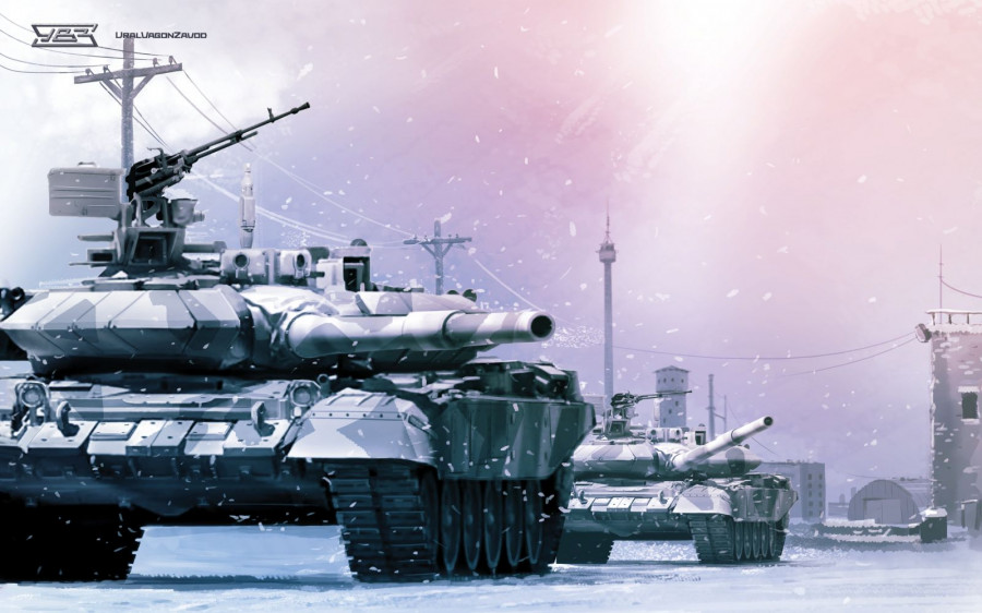 Carros de combate T-90. Imagen: Uralvagonzazod
