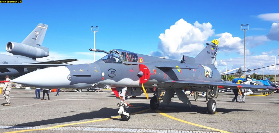 Kfir C10 de la FAC. Foto: Erich Saumeth Cadavid.
