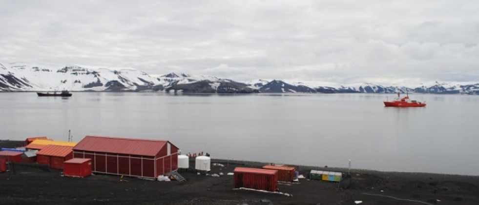 Vista de la base Gabriel de Castilla durante la campaña en la Antártida. Foto: Ejército de Tierra