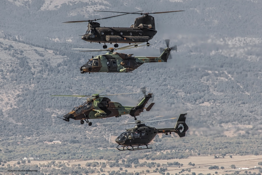 Helicópteros del Ejército de Tierra. Foto: Francisco Francés Torrontera