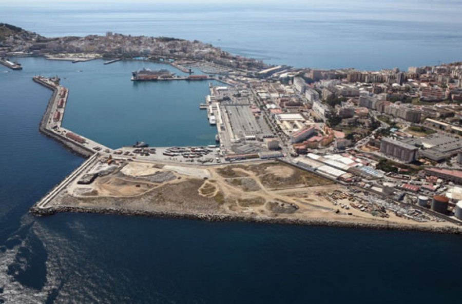 Vista aérea del Puerto de Ceuta. Foto: Autoridad Portuaria de Ceuta