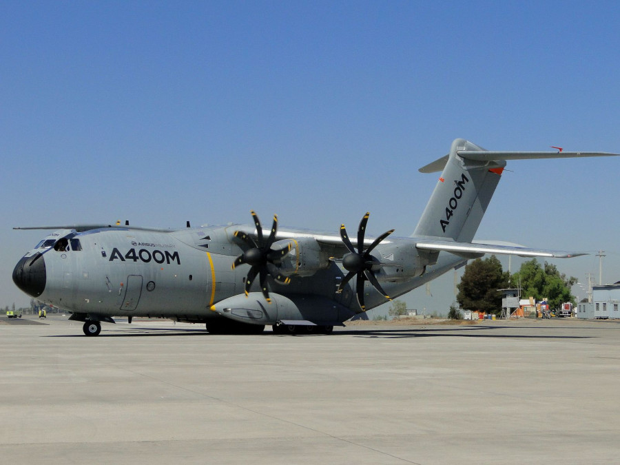 El A400M estuvo en Chile por primera vez en Fidae 2012. Foto: Nicolás GarcíaInfodefensa.com