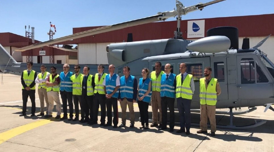 Entrega del cuarto Agusta Bell AB-212. Foto: Armada