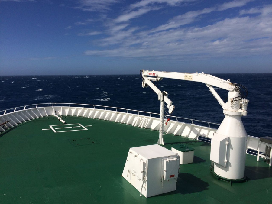El AGS-61 Cabo de Hornos trabajó por más de dos semanas en un área asignada de 2.700 kilómetros cuadrados. Foto: Armada de Chile